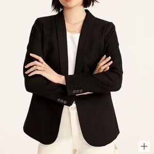 J. Crew Factory Black Women's Shawl-Collar Blazer
